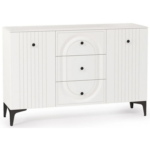 Комод Mobi Вестра 13.309 белый pe шагрень / белая шагрень 457175