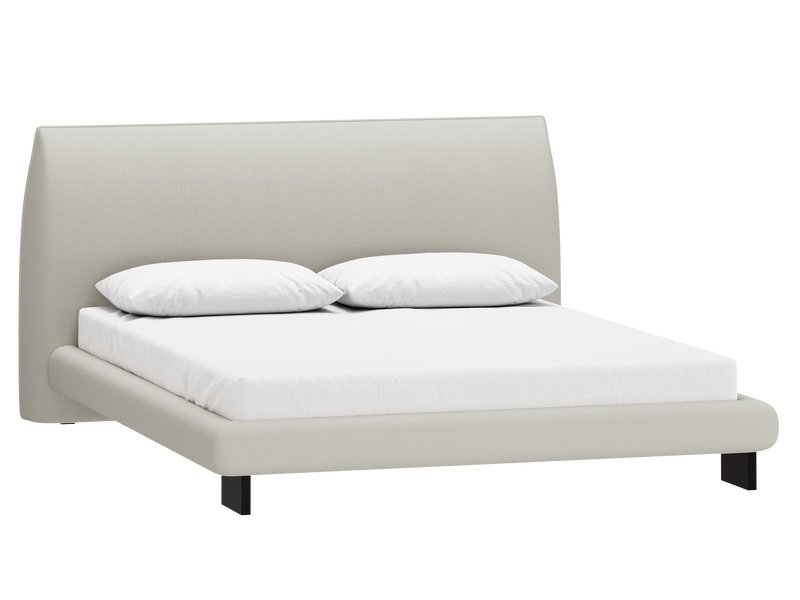 Кровать Агами-Н 180 Велюр Светло-серый