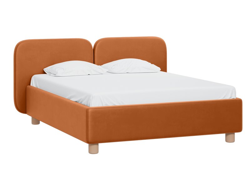 Кровать Вента 160 Велюр Терракотовый