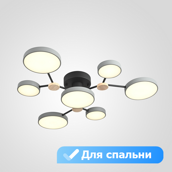 Потолочная светодиодная люстра с пультом управления для спальни Lu Carte LC-11-1717