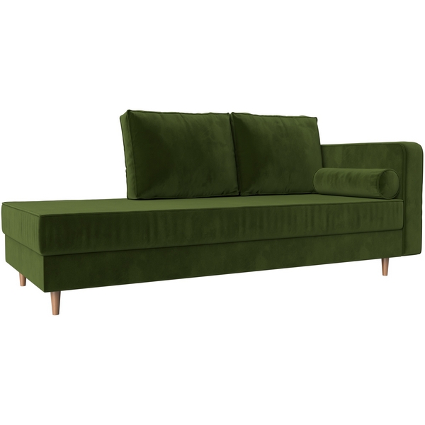 Кушетка Прайм правый (микровельвет зеленый) Лига Диванов 100881