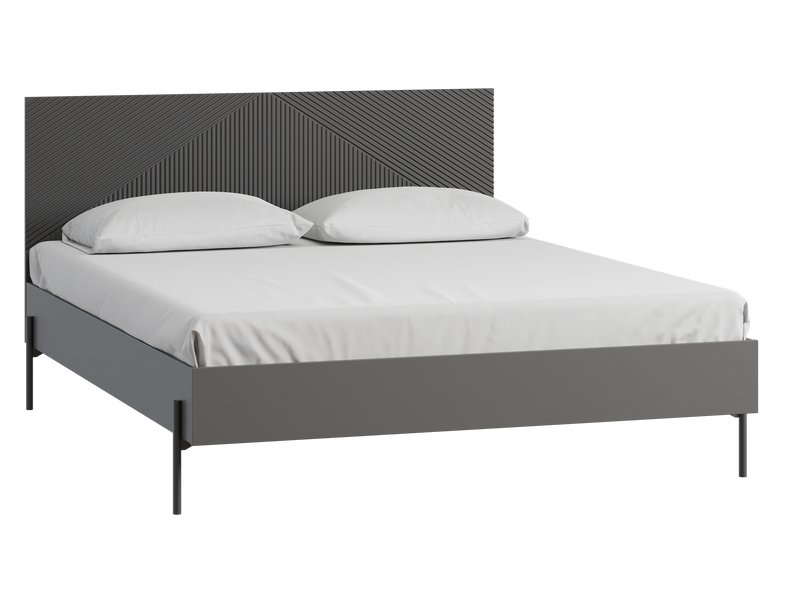Кровать Шелтон 160 Графитовый