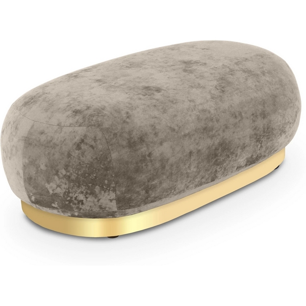 Банкетка Lucca ОГОГО (арт.853169), (Ткань,Велюр/Светло-коричневый) ОГОГО Обстановочка!