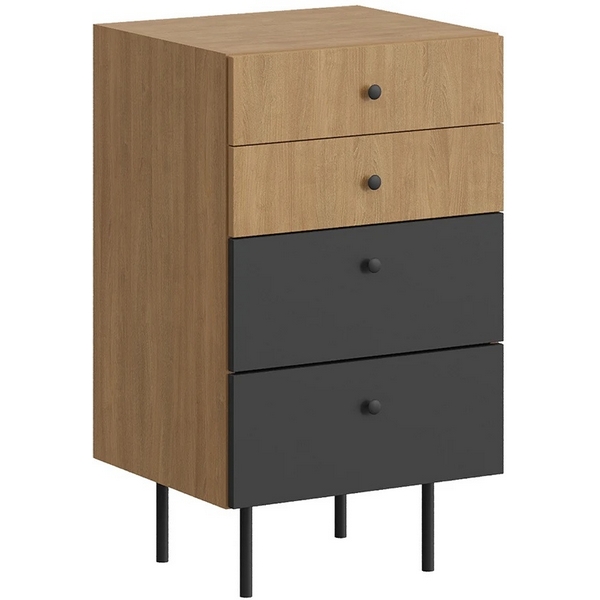 Комод малый Frida ОГОГО (арт.838934), (ЛДСП/Черный) ОГОГО Обстановочка!