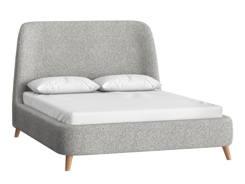 Кровать Молсон 140 Букле Серый