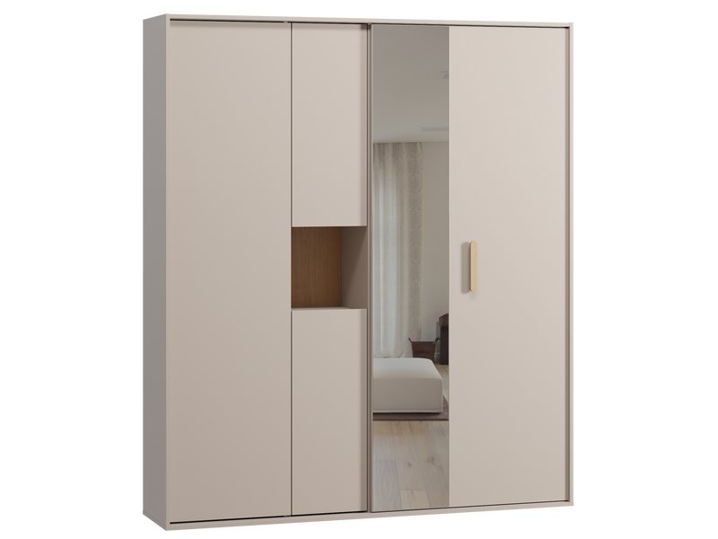 Шкаф-купе Бладвен 3-180x210 Латте