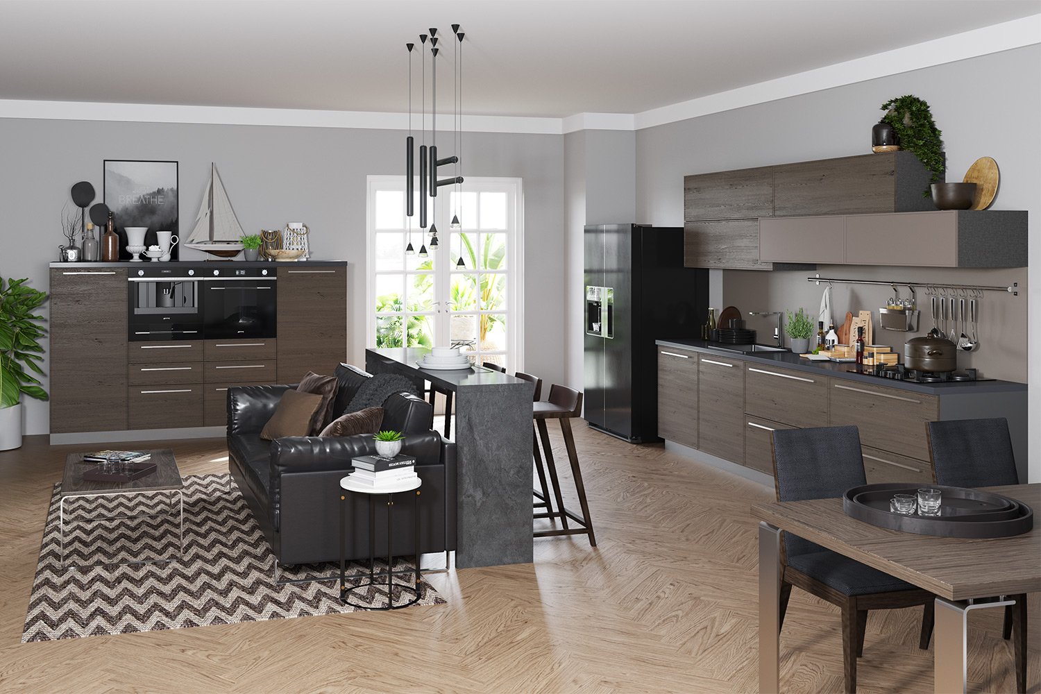 Кухонный гарнитур Квадра