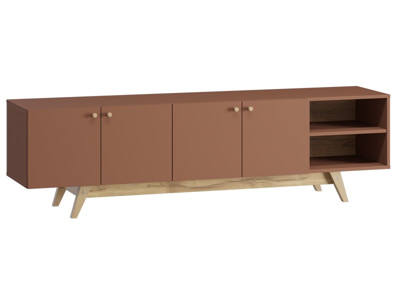 ТВ-тумба Имин 3-180x51 Терракотовый