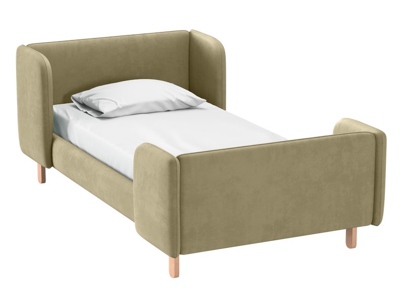 Детская кровать Анджи 80 Вельвет Оливковый