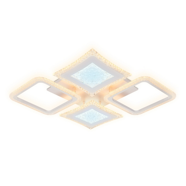 Потолочная люстра светодиодная с пультом регулировкой яркости и цветовой температуры ночным режимом Ambrella Acrylica Original FA430 (Умный дом)