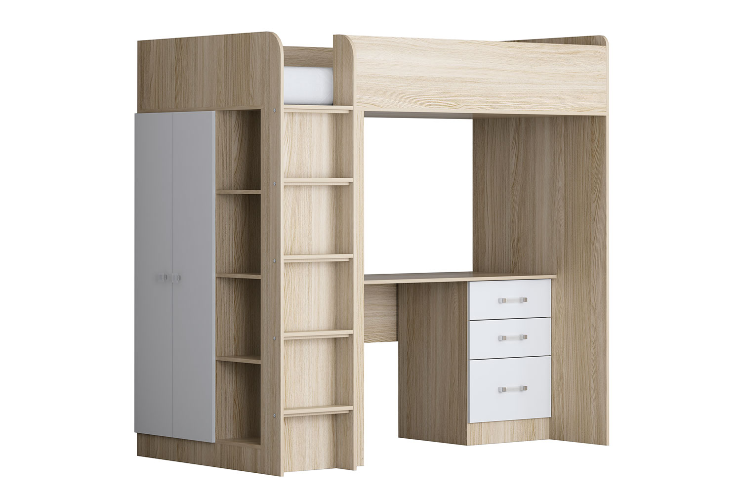 Кровать-чердак Теремок