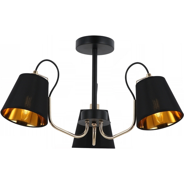 Потолочная люстра на штанге ILLUMICO IL6120-3COU-79 BK GD