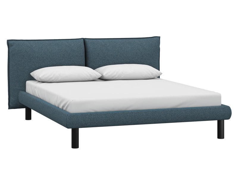 Кровать Кейт 140 Рогожка Синий