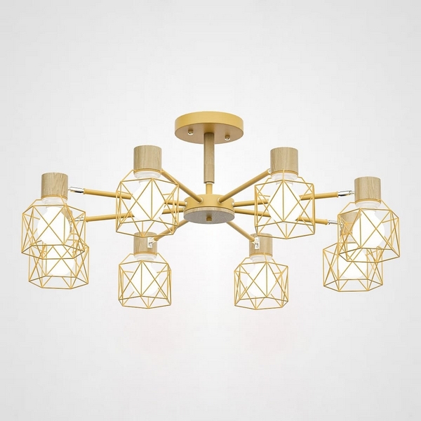 Потолочная люстра Corf B3 Yellow 8 Lamps ImperiumLoft Corf-B01 (189497-26)