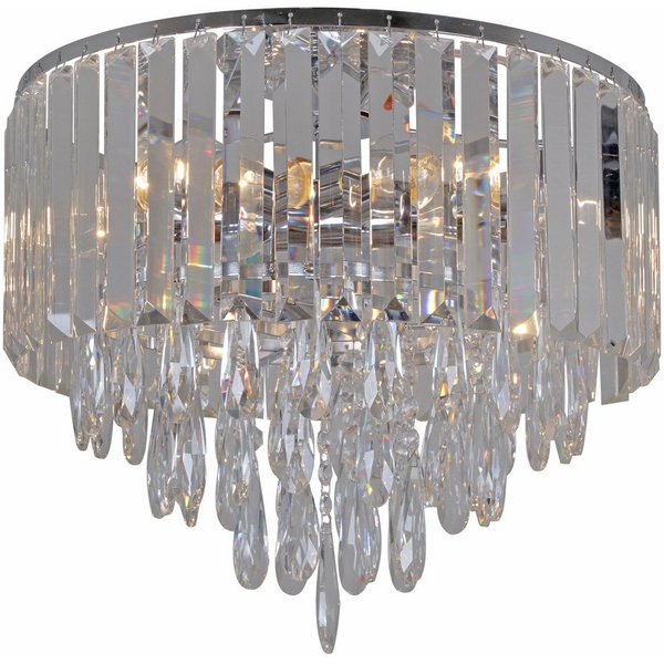Потолочная люстра хрустальная Reluce 09055-3.3-06 CR