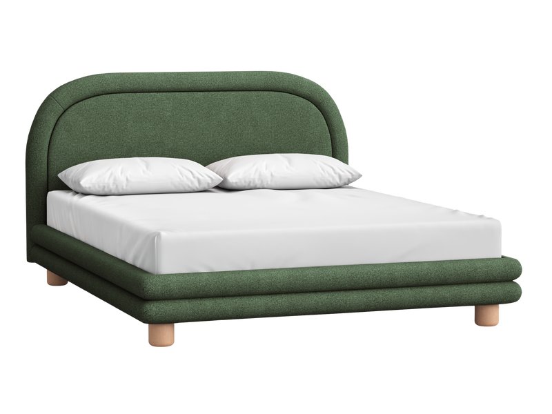 Кровать Ева 140 Шенилл Зеленый