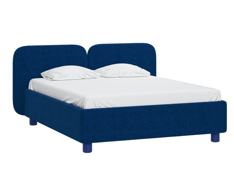 Кровать Вента 160 Букле Синий