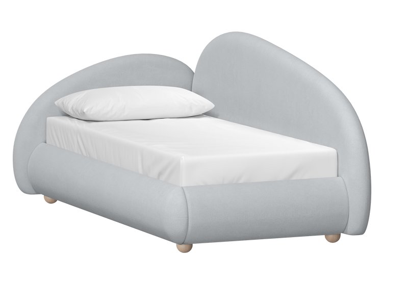 Кровать Табия 90 Шенилл Серый