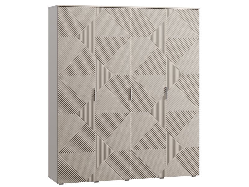 Распашной шкаф Шелтон 4-183x212 Латте