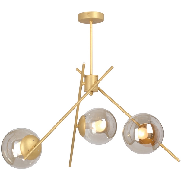 Потолочная люстра на штанге Vitaluce V4057-8/3PL в форме шара