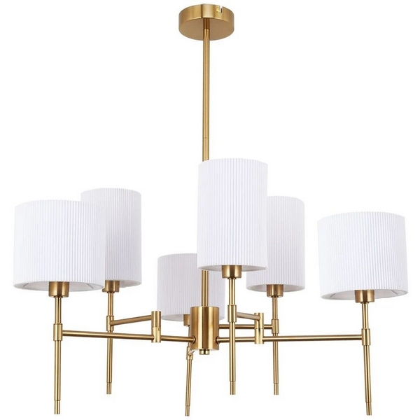 Потолочная люстра на штанге Arte Lamp Debora A4108LM-6PB