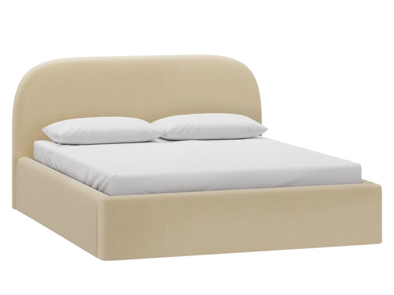 Кровать Кевия 160 Мех Молочный