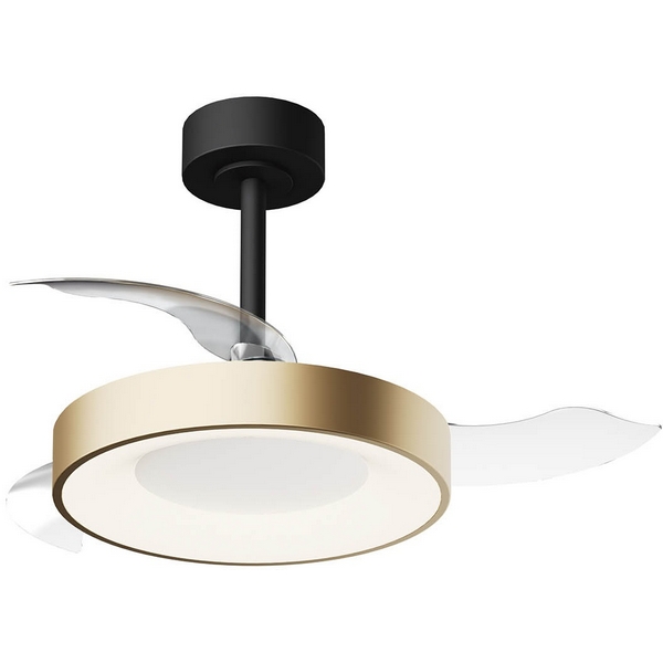 Потолочная светодиодная люстра с вентилятором и пультом Mantra Niseko Fan 9092