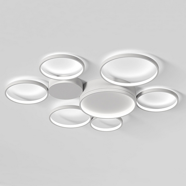 Потолочная LED люстра в виде колец Twine 7 Rings White ImperiumLoft Twine01 (204609-26)