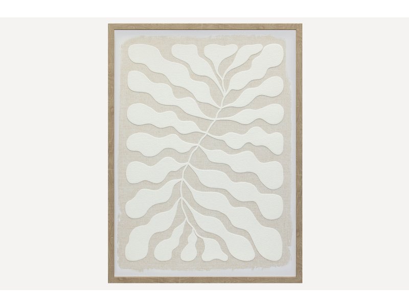 Картина Флорал Фигуры Бежевый 45x60