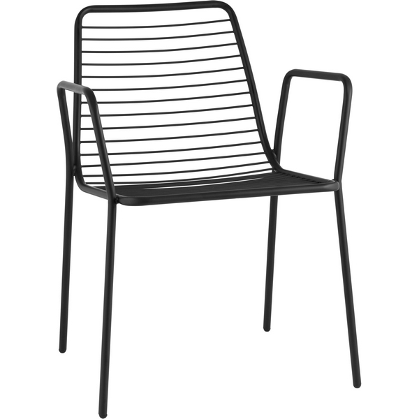 Стул с подлокотниками Дели металл черный Stool Group (арт.УТ000039267)
