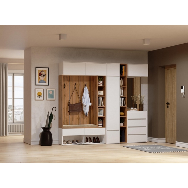 Модульная прихожая Роут комплектация 3 (Роут белый комплектация 3) Woodville арт.596585