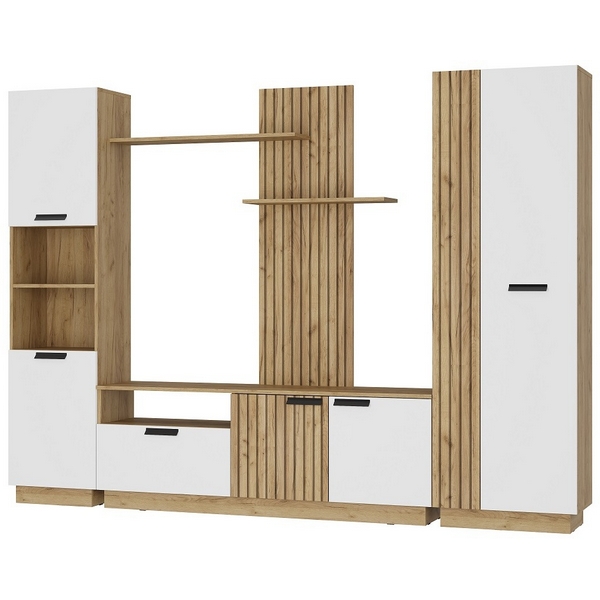 Гостиная БТС Мишель тип 2 ГС-01, Крафт/белый