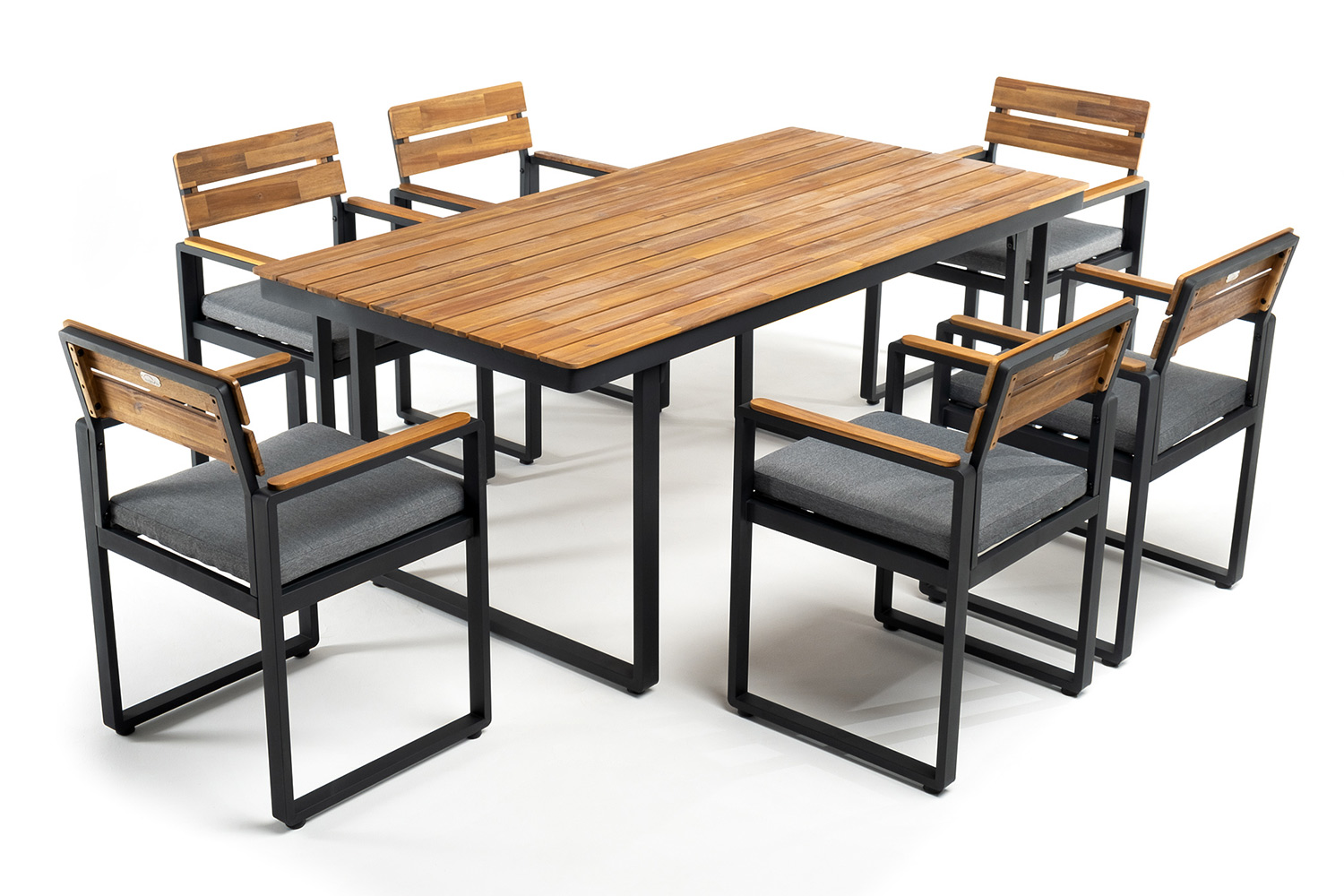 Набор обеденной группы для сада и дачи из алюминия Topa