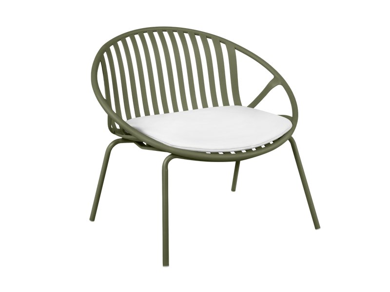 Кресло Филлис Рогожка Белый/Оливковый