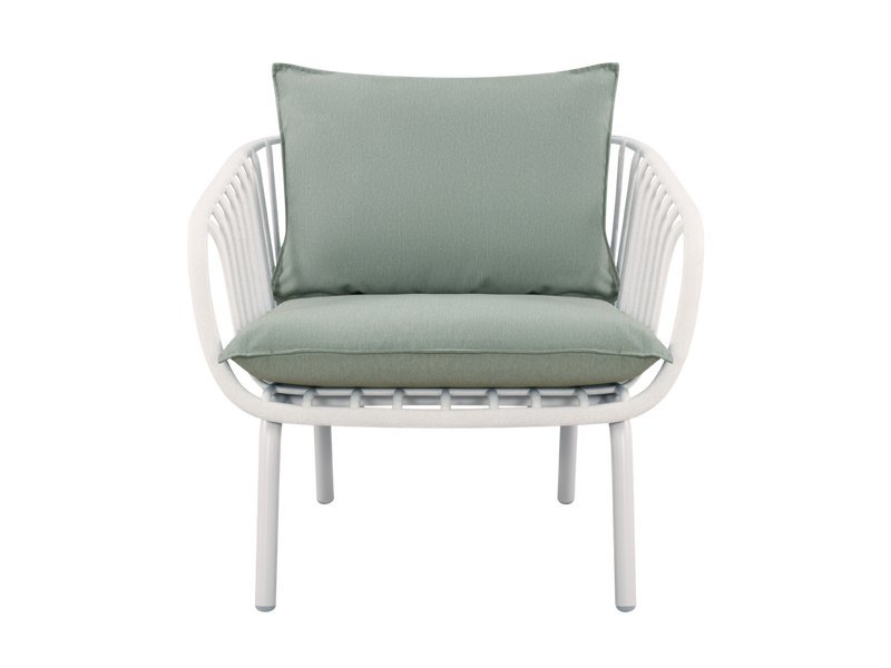 Кресло Франс Рогожка Светло-Зеленый/Кремовый