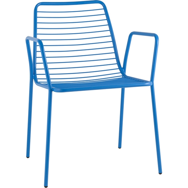 Стул с подлокотниками Дели металл голубой Stool Group (арт.УТ000039269)