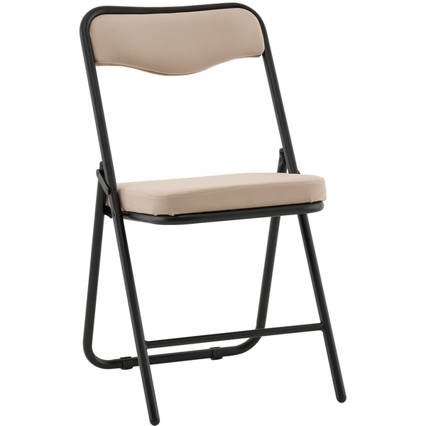 Стул складной Джонни велюр велютто бежевый каркас черный матовый Stool Group арт.УТ000041388