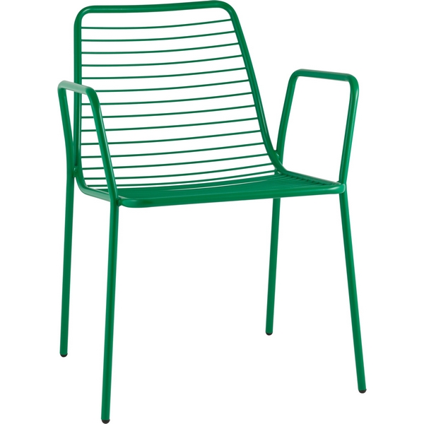 Стул с подлокотниками Дели металл зеленый Stool Group (арт.УТ000039265)