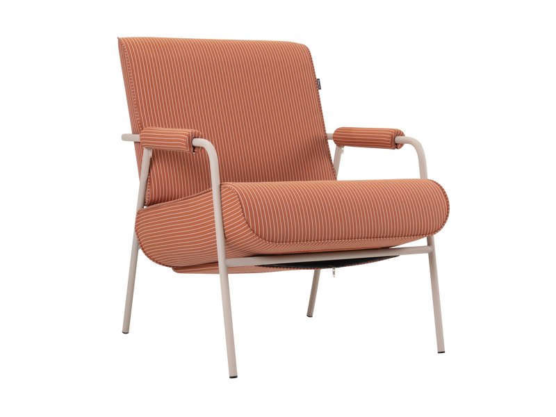 Кресло Ганти Рогожка Терракотовый/Бежевый