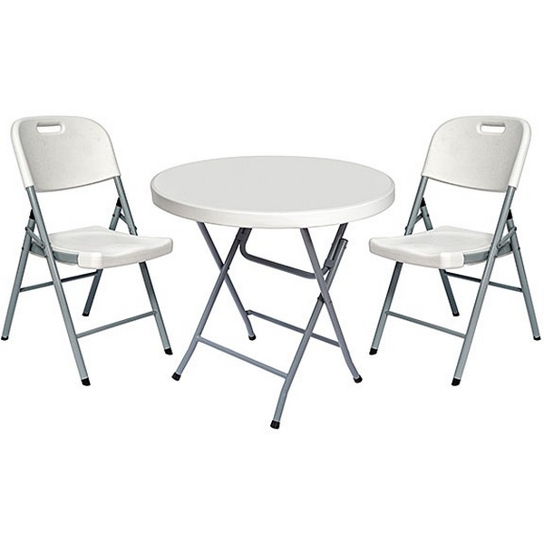 Стол складной барный Сатурн белый