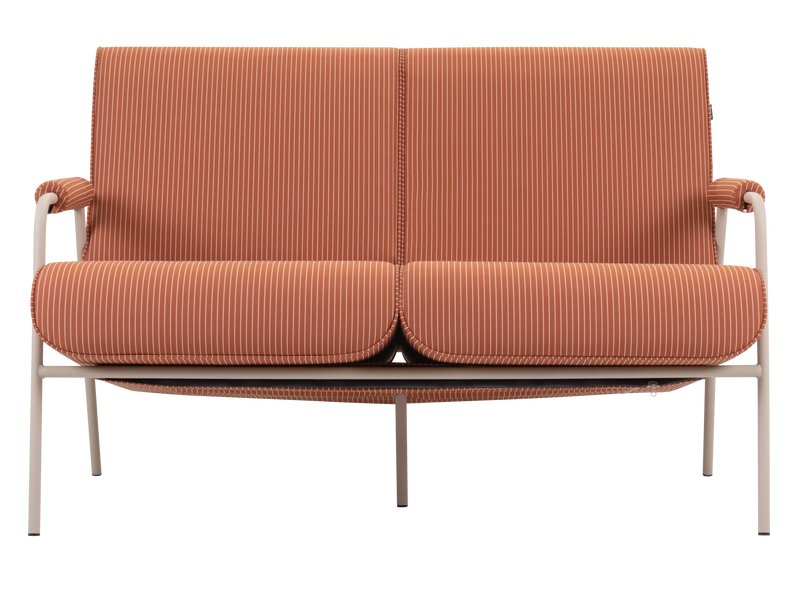 Диван садовый Ганти Рогожка Терракотовый/Бежевый