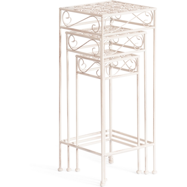 Столики Secret de Maison BEAUTY набор из 3-х штук ( mod. PL08-9993 ) (Металл /Белый) Tetchair