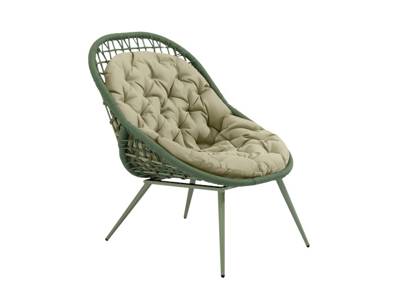 Стул Амалиа Рогожка Бежевый/Оливковый