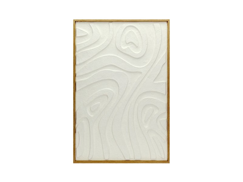 Картина Рельеф Белый 60x90