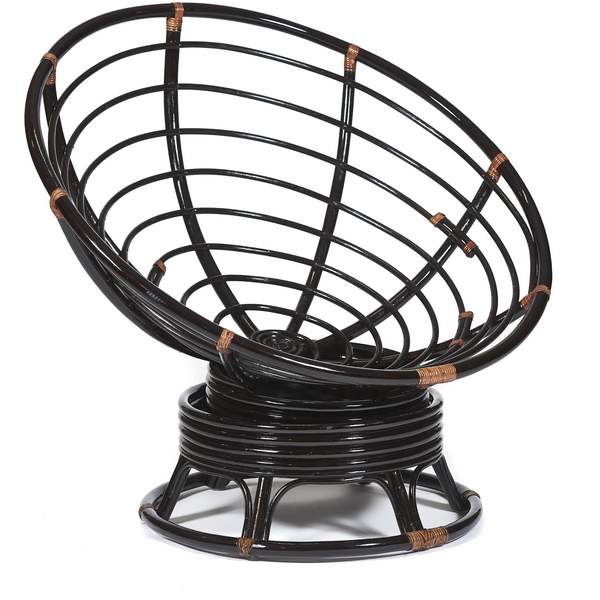 Кресло-качалка PAPASAN w 23/01 / без подушки brown (античный черно-коричневый) Tetchair 4488 5217