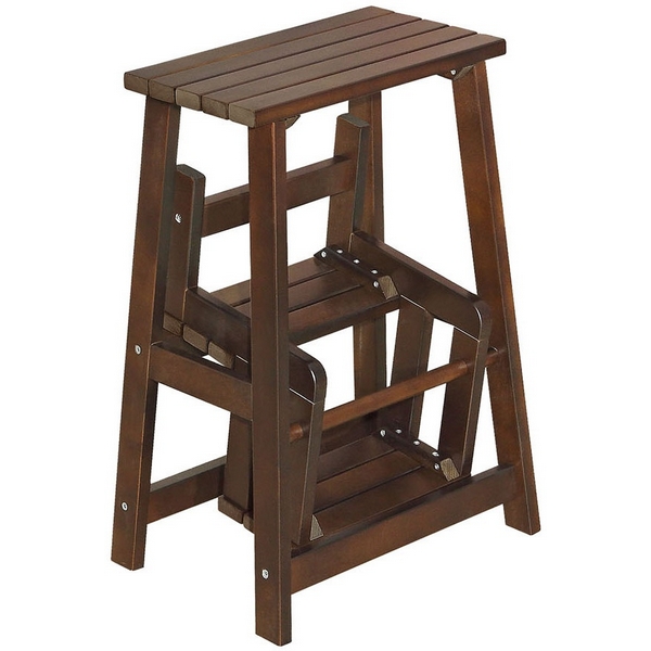 Стул с подставкой для ног с 2 ступенями орех от фабрики Mebelik