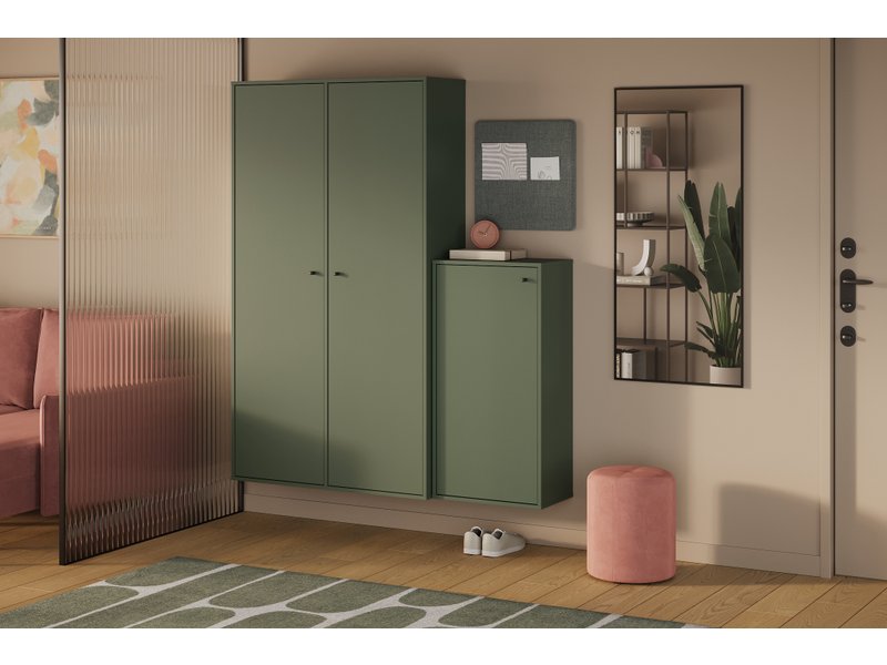 Модульная прихожая Сайрис 3 Оливковый