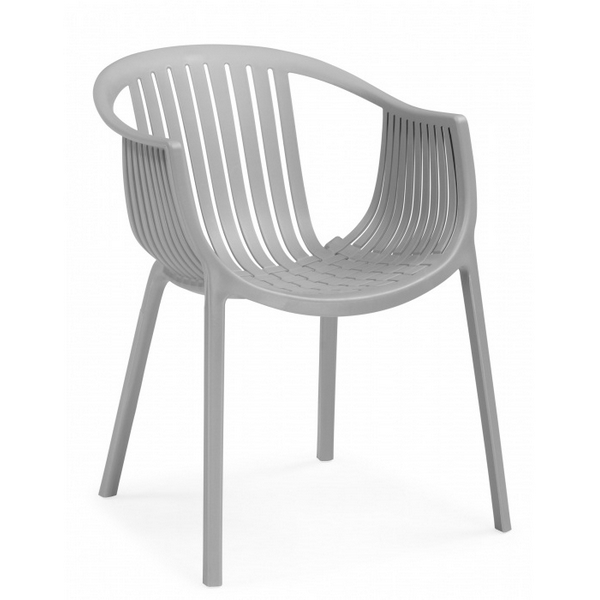 Пластиковый стул Боркас пластик / серый 629338 Woodville