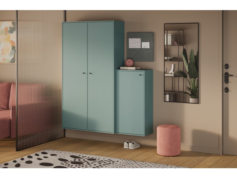 Модульная прихожая Сайрис 3 Серо-зеленый