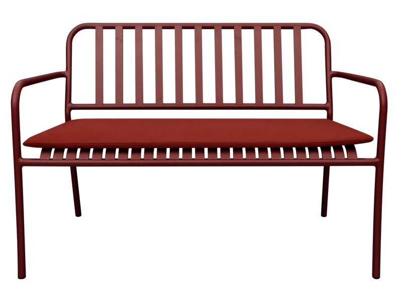 Диван садовый Эрнан Рогожка Бордовый